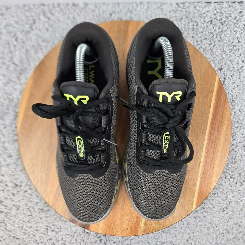 TYR Womens 8 CXT-2 Trainer Black Green Camo Low Top Athletic Gym Training Shoe